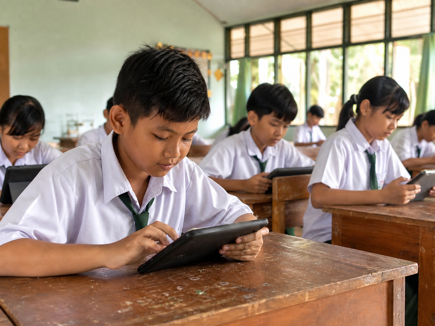 Visual konseptual Akses Pendidikan Digital 2024